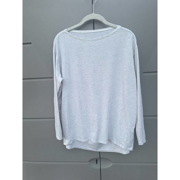 Lululemon Women's Back In Action Space Dye Grey Long Sleeves Pullover Tee Sz 10 - Picture 6 of 12